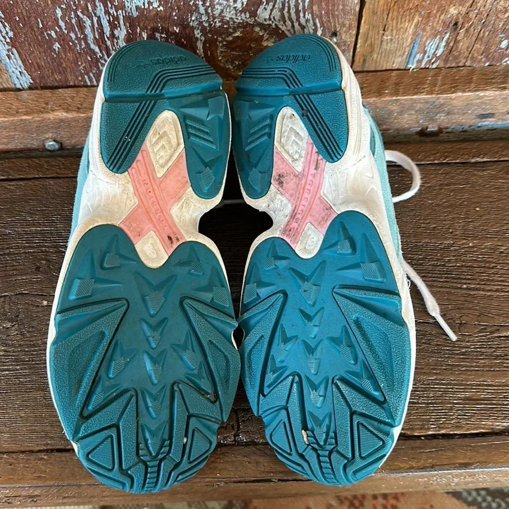 Adidas Women's Blue Falcon Chunky 90s Inspired Suede Sneakers Size 8 - Picture 9 of 13